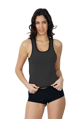 SİYAH MI 9157 Terlemeyi Sağlayan Kısa Atlet