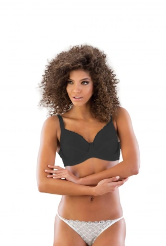 SİYAH MI Emay 114 D Balenli Toparlayıcı Sütyen