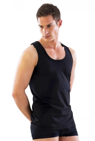 SİYAH MI Emay 12210-R U Yaka Askılı Erkek Atlet Renkli