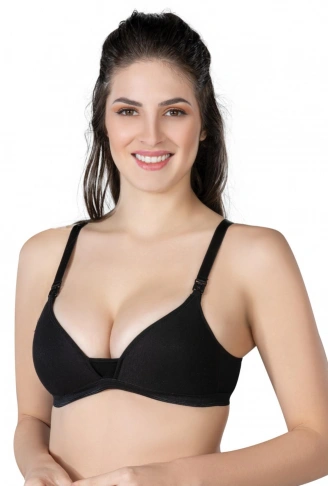 SİYAH MI Emay 1422 Modal Cotton Kaplı Emzirme Sütyen