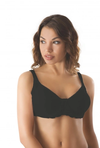 SİYAH MI Emay 164 B Balenli Dantelli Sütyen