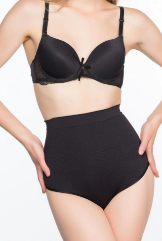 SİYAH MI Emay 2054 Masajlı String Korse