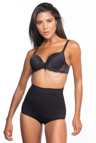 SİYAH MI Emay 2057 Yüksek Bel Masajlı Slip Korse