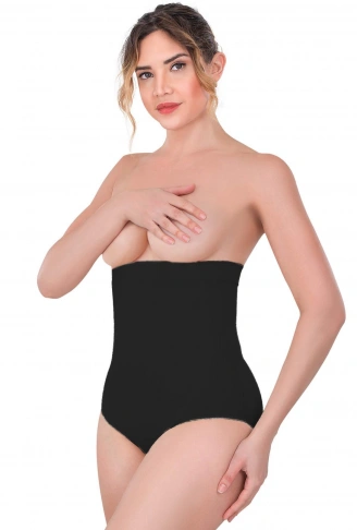 SİYAH MI Emay 2080 Yüksek Bel Çıtçıtlı Slip Korse