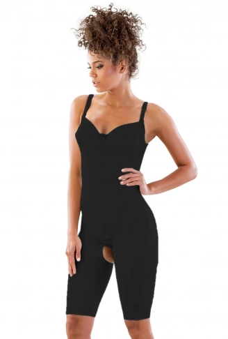 SİYAH MI Emay 2822 Balen Sütyenli Paçalı Boy Lazer Korse