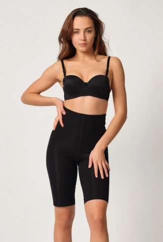 SİYAH MI Emay 2923 Yüksek Bel Karyokalı Paçalı Lazer Korse