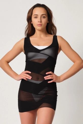 SİYAH MI Emay 2934 Toparlayıcı Elbise Lazer Korse