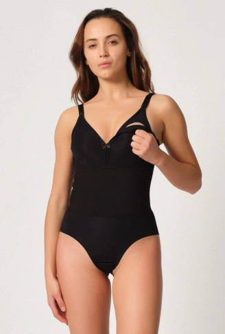 SİYAH MI Emay 2944 Sırt Destekli Badi Emzirme Korse