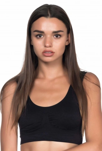 SİYAH MI Emay 4021 Pedli Kalın Askılı Büstiyer