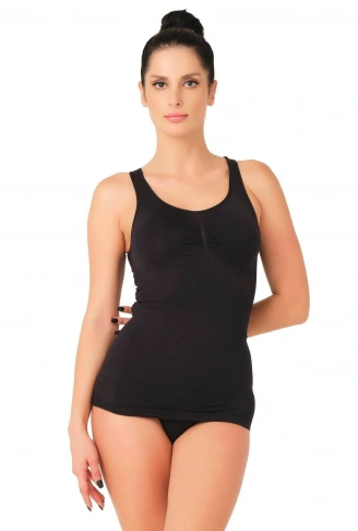 SİYAH MI Emay 5015 Kalın Askılı Atlet Korse