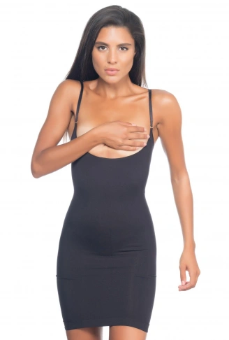 SİYAH MI Emay 5060 Göğsü Açık Elbise Korse