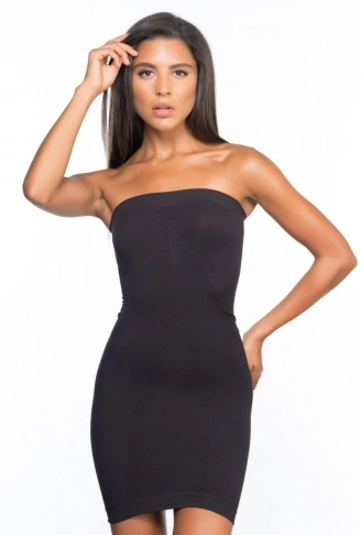 SİYAH MI Emay 5065 Straplez Elbise Korse