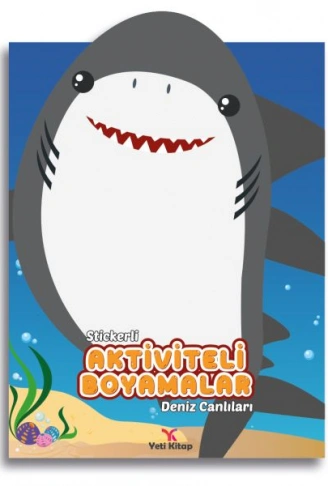Kitap: Stickerli Aktivite ve Boyamalar Deniz Canlıları