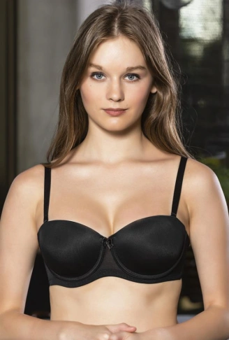 STRAPLEZ SÜTYEN SİYAH  (MGP1410)