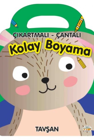 Kitap: Tavşan - Çıkartmalı-Çantalı Kolay Boyama