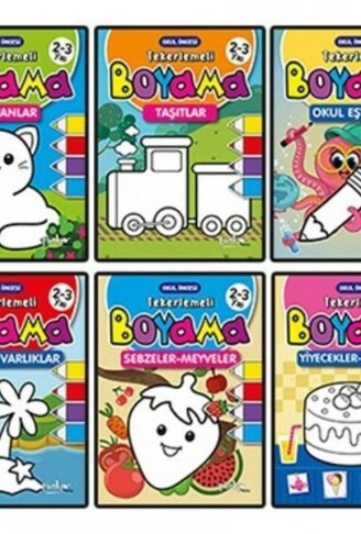Kitap: Tekerlemeli Boyama 6 Kitap (Takim)