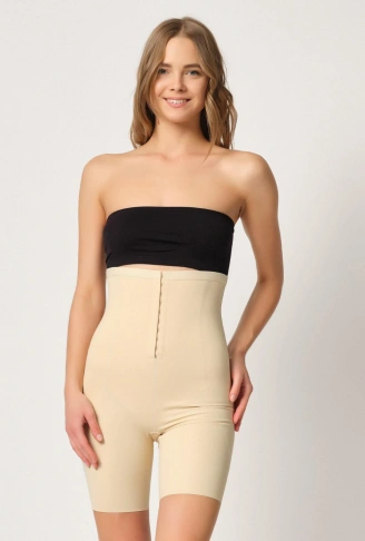 TEN MI Emay 2832 Yüksek Bel Balen Destekli Agraflı Lazer Korse