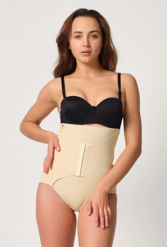 TEN MI Emay 2932 Double Karın Agraf Destekli Slip Lazer Korse