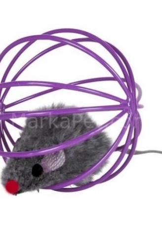 Top İçinde peluş fare 6 cm