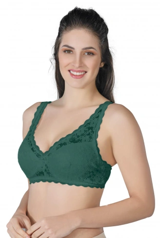 YEŞİL MI Emay 188 C Pedli Dantelli Telli Toparlayıcı Sütyen