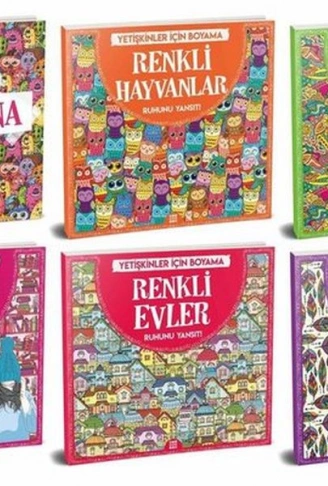Kitap: Yetişkinler İçin Boyama Seti 6lı
