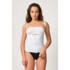 BEYAZ MI Emay 2030 Agraflı Göğsü Açık Atlet Korse
