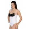 BEYAZ MI Emay 2076 Göğüsü Açık String Body Korse