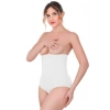 BEYAZ MI Emay 2080 Yüksek Bel Çıtçıtlı Slip Korse