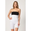 BEYAZ MI Emay 2832 Yüksek Bel Balen Destekli Agraflı Lazer Korse