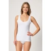 BEYAZ MI Emay 2938 Sırtı Tül Karyokalı Destekli Atlet Korse