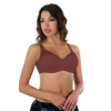 BORDO MI Emay 167D Pedli Tül Toparlayıcı Sütyen