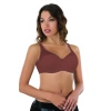 BORDO MI Emay 167D Pedli Tül Toparlayıcı Sütyen