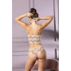 DANTEL Lİ KAPLI DESTEKSİZ  BRALET SLİP KÜLOT TAKIM SOMON (MGP32031)