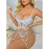 Dantel Transparan Dantel Badysuit 4'lü Takım 2027