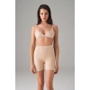 Kadın Ten Dikişsiz Popo Açık Kalça Dikleştirici Kısa Tayt Şort 8303