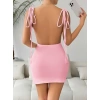 Pembe Fantezi Clup Elbisesi 5034