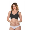 SİYAH MI Emay 181 B Dantelli Toparlayıcı Cotton Sütyen