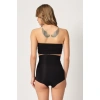 SİYAH MI Emay 2920 Yüksek Bel Karın Desteklı Slip Lazer Korse
