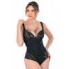 SİYAH MI Emay 2947 Dantelli Agraflı Body Korse