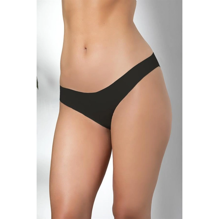 3'LÜ DİKİŞSİZ, İZ YAPMAZ, LAZER KESİM, SLİP KÜLOT SİYAH (MGP21261)