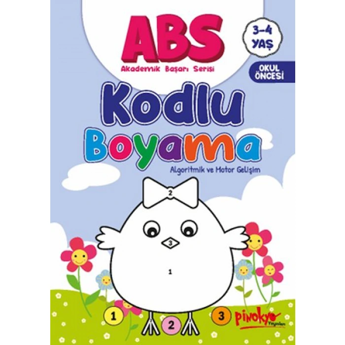 Kitap: ABS 3-4 Yaş Kodlu Boyama