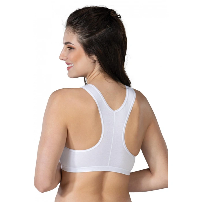 BEYAZ MI Emay 1424 Modal Cotton Sporcu Büstiyer