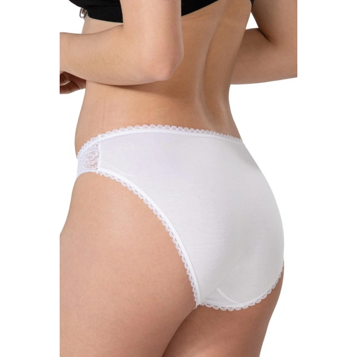 BEYAZ MI Emay 1444 Modal Cotton Dantelli Külot