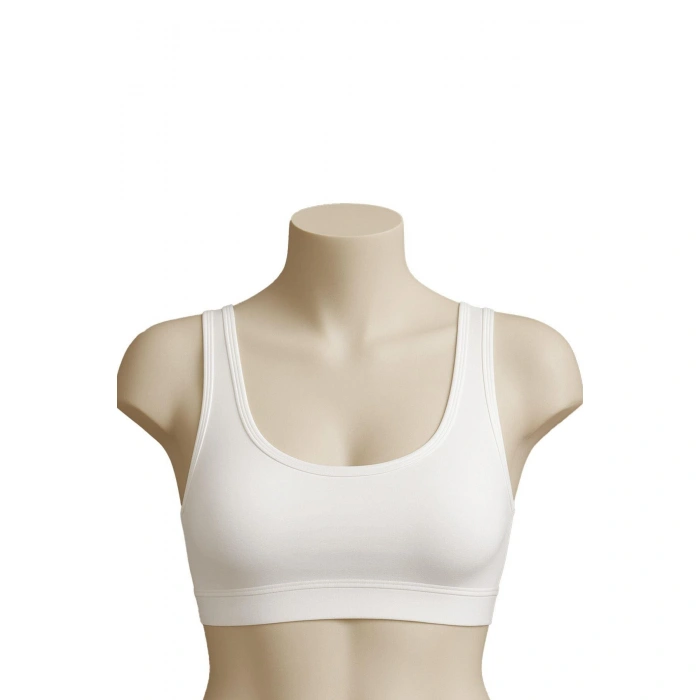 BEYAZ MI Emay 1816 6'Lı Pedli Kalın Askılı Alıştırma Sütyeni