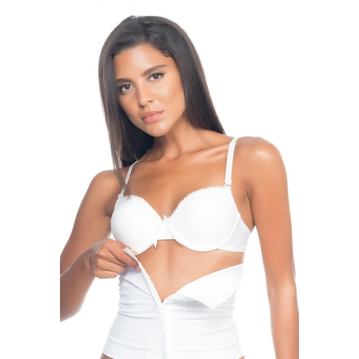 BEYAZ MI Emay 2026 Agraflı Korse