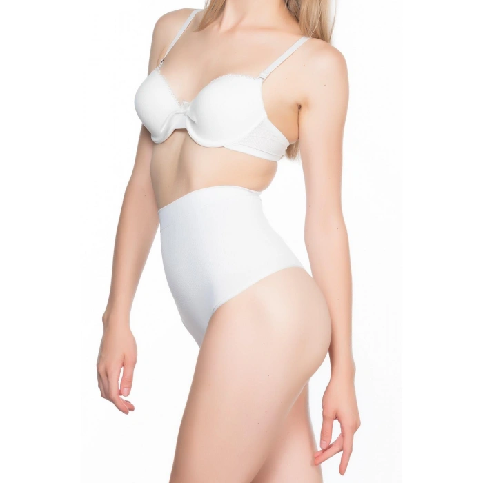 BEYAZ MI Emay 2054 Masajlı String Korse