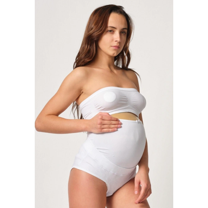 BEYAZ MI Emay 2825 Cotton Hamile Karın Destekleyici Slip Korse