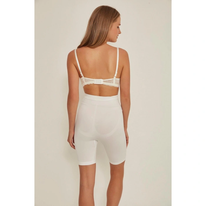 BEYAZ MI Emay 3005 Soft Uzun Paçalı Boxer Korse