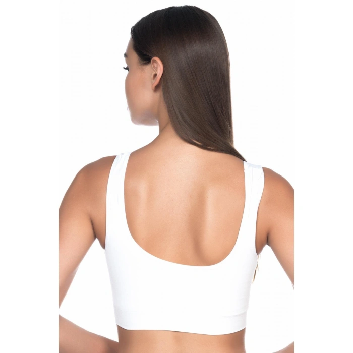 BEYAZ MI Emay 4021 Pedli Kalın Askılı Büstiyer