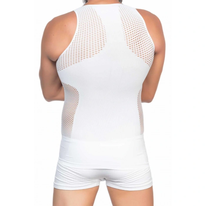 BEYAZ MI Emay E1006 Fileli Erkek Korse Atlet